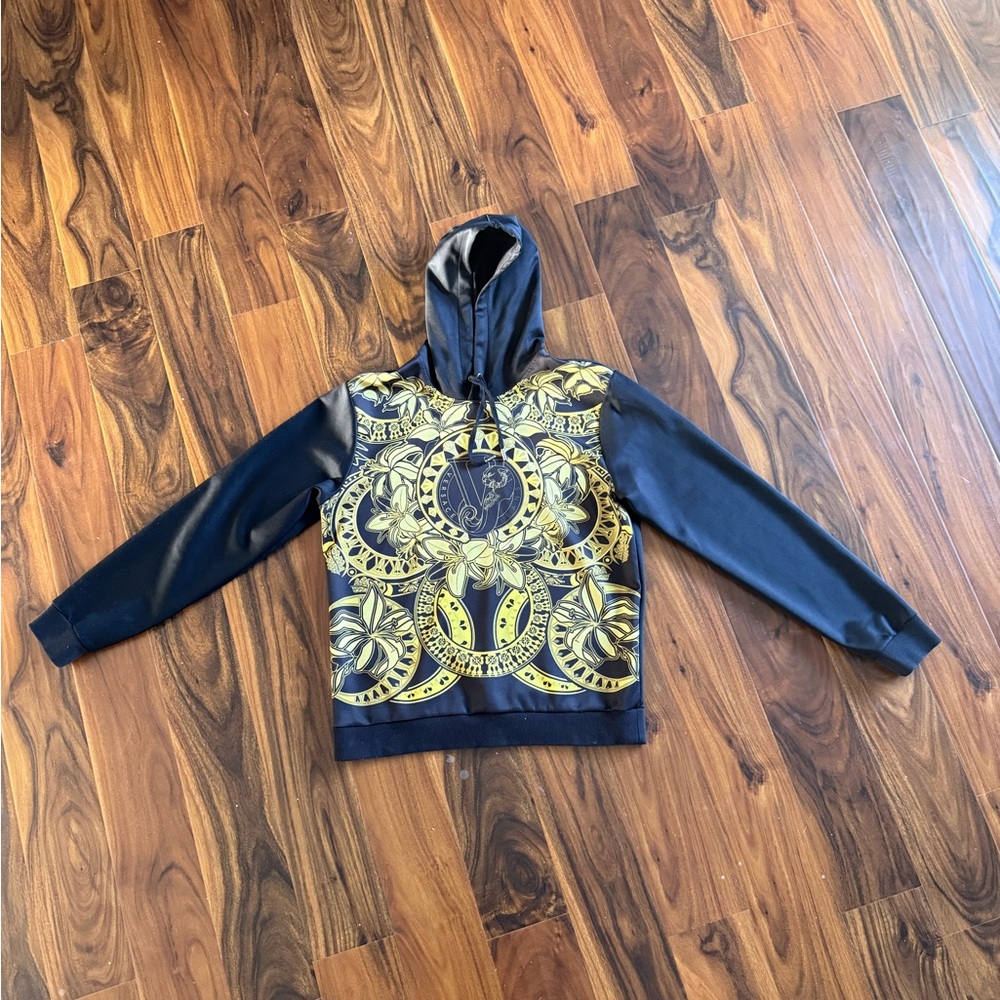 Versace Jeans Collection Black and Gold Hoodie